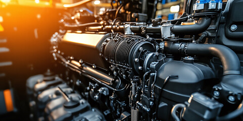 Diesel fuel injection nozzle for industrial truck engine. Content for repair factory, repair station