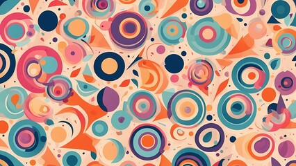 Colorful seamless pattern background design