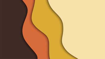 Colorful wavy layered background design