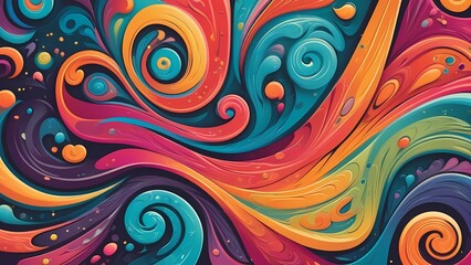Fototapeta premium Colorful seamless pattern background design