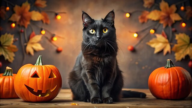 * Main keywords: black cat, halloween
