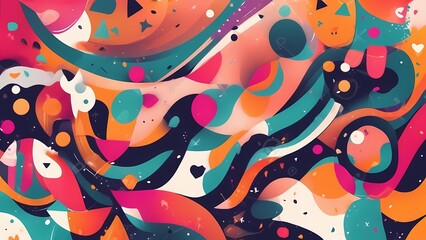 Colorful seamless pattern background design