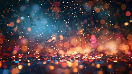 Fototapeta premium Sparkling and Luminous Background for New Year s Eve Party or Holiday Event