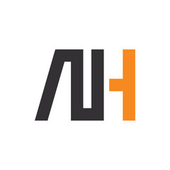 Fototapeta premium ah initial logo vector icon illustration