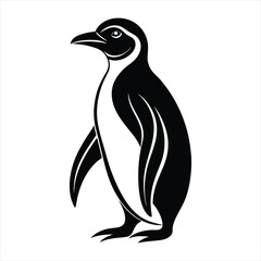 Penguin silhouette vector