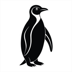 Penguin silhouette vector