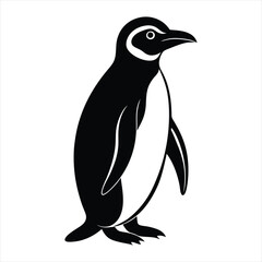 Penguin silhouette vector