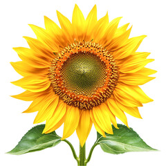 Obraz premium Sunflower isolated on transparent background