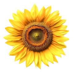 Fototapeta premium Sunflower isolated on transparent background