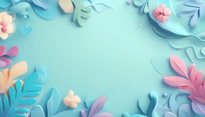 Illustration of season floral background design