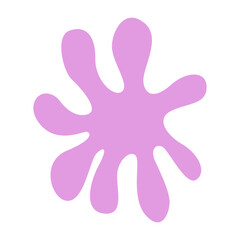 abstract pink floral shape