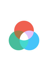 rgb color symbol icon for design