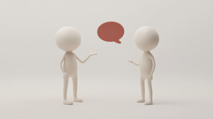 Conversation 3D Render.