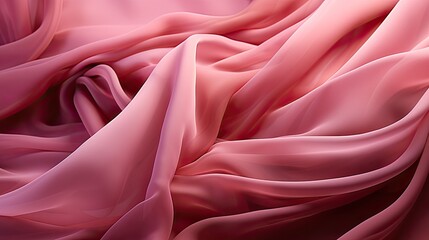 Obraz premium pink silk fabric HD 8K wallpaper Stock Photographic Image 
