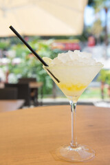 cocktail on the table