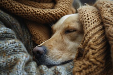 A dog comforting its owner during a time of sadness, its presence a source of solace and support