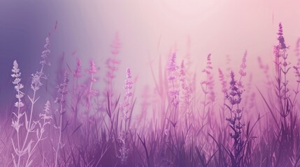 Fototapeta premium Purple Floral Field