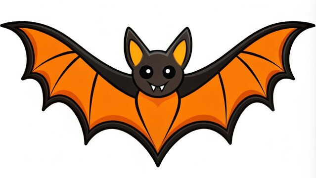 recommend clip art: orange and black bat halloween clip art