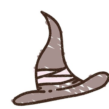 Witch Hat Chalk Drawing