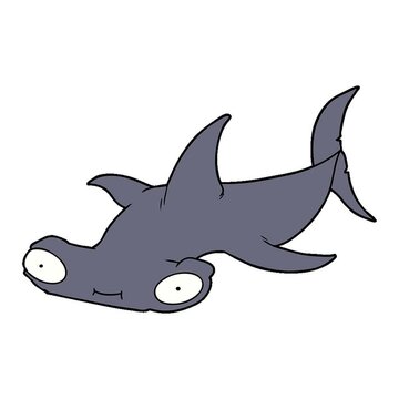 cartoon hammerhead shark
