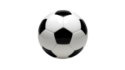 Soccer ball isolated on white. Football and sports Png.