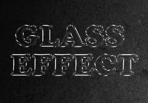 Glass Text Effect