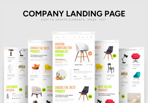 Interior Furniture Agency Landing Page