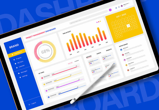 Project Management Dashboard UI Template