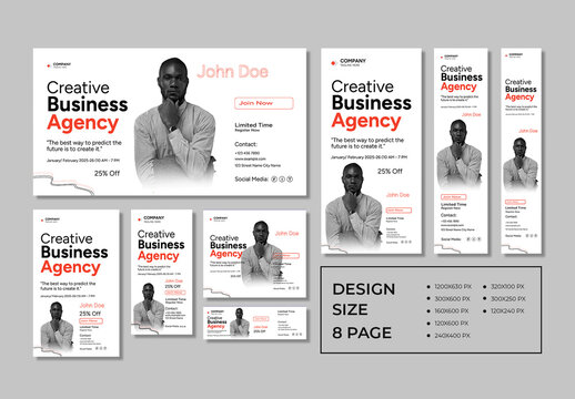 Business Web Banner Set Layout