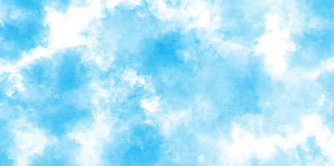 cloudy and soft sky blue blurred and grainy Blue powder explosion, The sky blue texture clouds, blue watercolor paper texture background, Soft and cloudy blue sky Watercolor background texture.