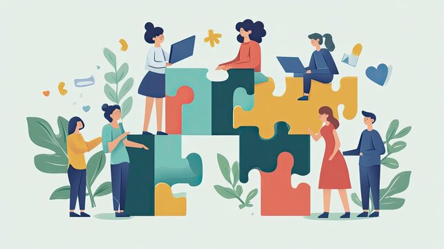 Teamwork and Collaboration Puzzle