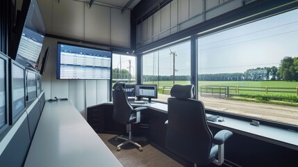Obraz premium Control Room with View