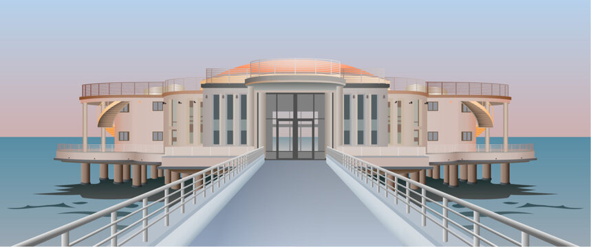 Rotonda a mare of Senigallia in Italy