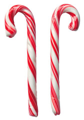 candy cane isolated on transparent background