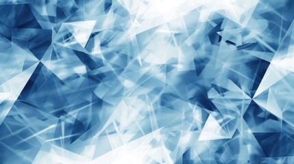 Obraz premium Abstract Blue Triangular Pattern