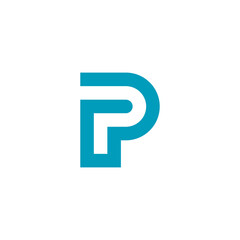 Letter P logo design vector template