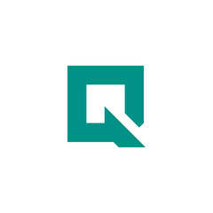 Square Letter Q logo design vector template