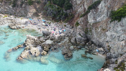 Scoglio paradiso del sub Tropea Italia