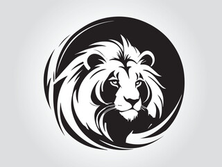 Black animals logo icon on white background