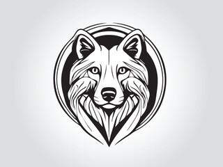Black animals logo icon on white background