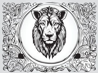 Black animals logo icon on white background
