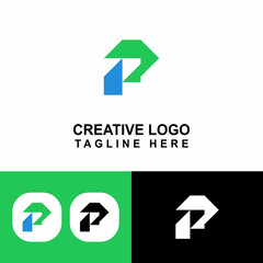 B shape logo design for business sign.