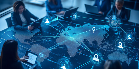 Network and community concept, The structure of the network connection of points