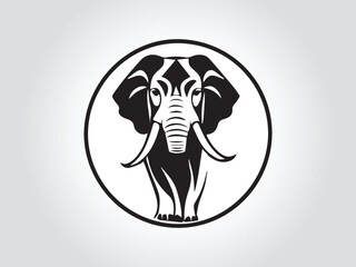 Black animals logo icon on white background