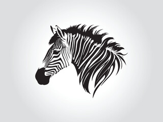 Black animals logo icon on white background