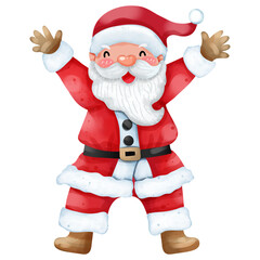 Hand drawn illustration of Santa Claus