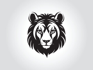 Black animals logo icon on white background