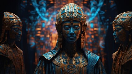 the statue of the women in the city