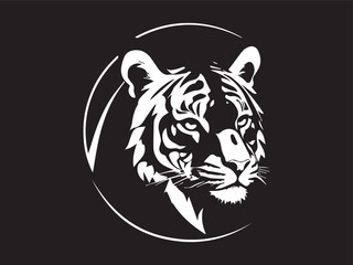 Black animals logo icon on white background