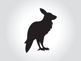 Black animals logo icon on white background